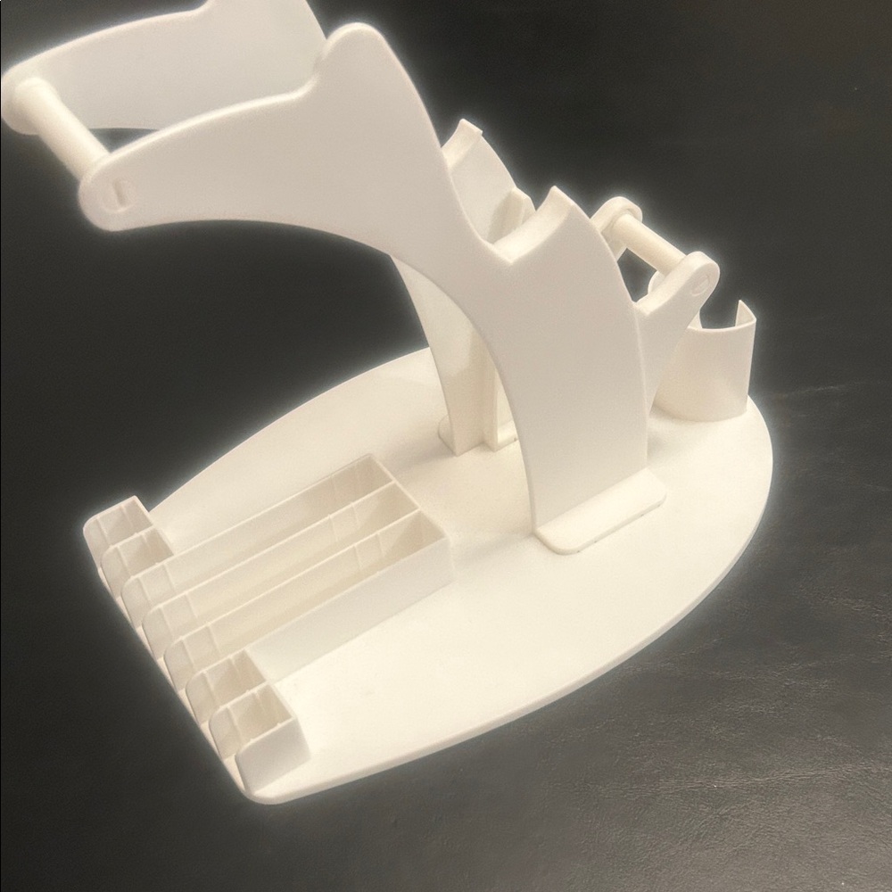 White Plastic Controller Organizer Stand